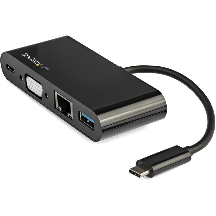 StarTech.com 3 Port USB-C Hub with Gigabit Ethernet & 60W Power  Delivery Passthrough Laptop Charging, USB-C to 3x USB-A (USB 3.0 SuperSpeed  5Gbps), USB 3.1/USB 3.2 Gen 1 Type-C Adapter Hub