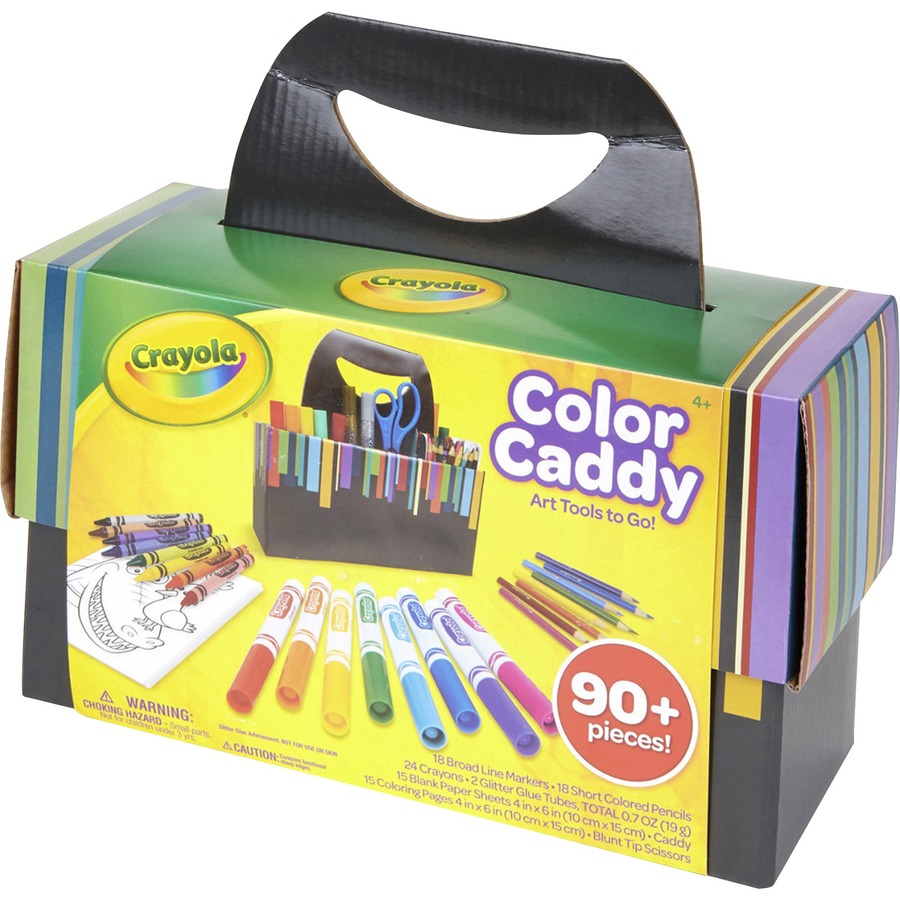 Crayola Color Caddy 90 Art Tools in a Storage Caddy - Zerbee