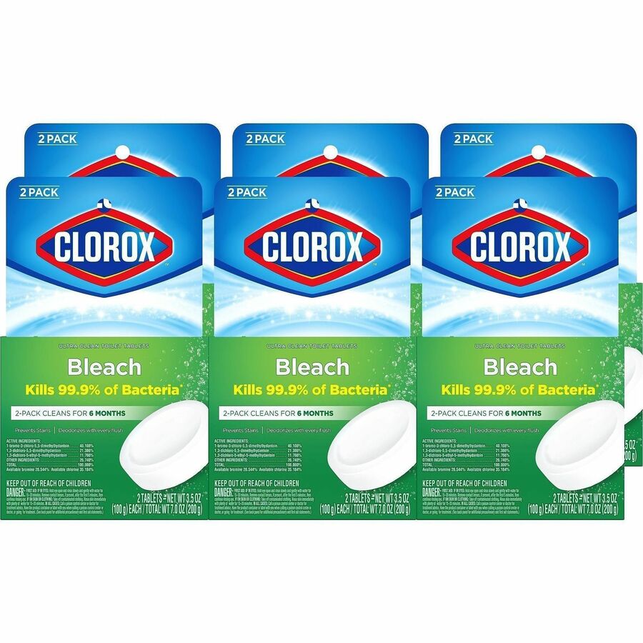 thumbnail image 2 of Clorox Ultra Clean Toilet Bowl Cleaner Tablets With Bleach – 12 Pack (2 Boxes) 2 of 2