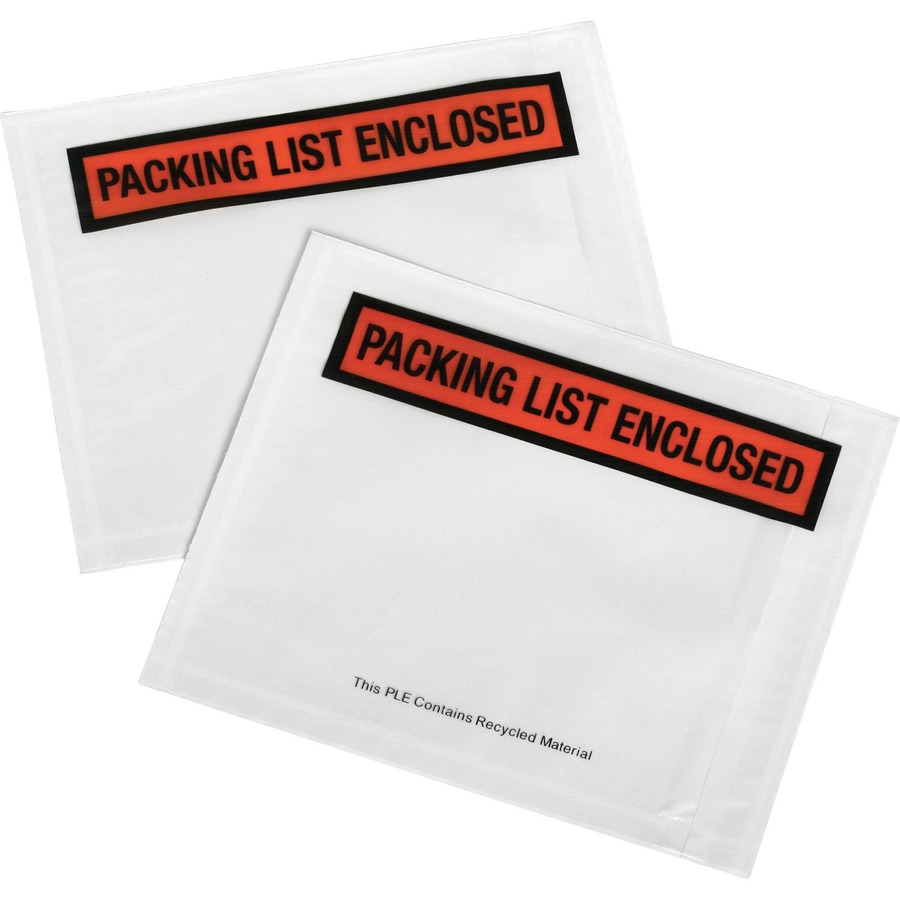 Clear Packing List Envelopes