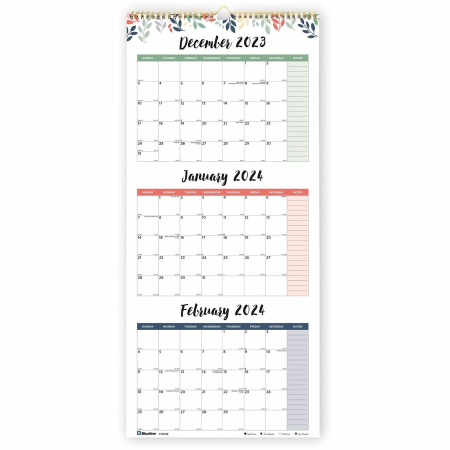 Doodleplan Weekly/Monthly Planner, Adult Coloring Botanica Artwork, 11 x  8.5, White/Teal/Black, 12-Month (Jan to Dec): 2022