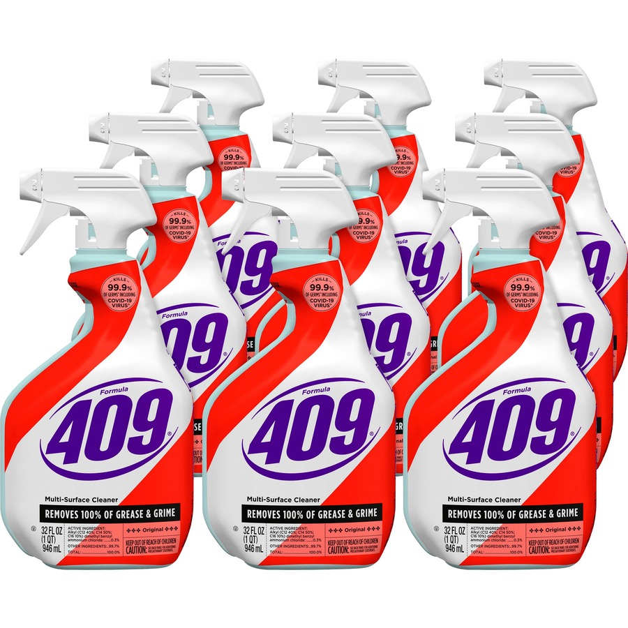 Formula 409 Cleaner Degreaser Disinfectant, 32 oz Spray, 12/Carton