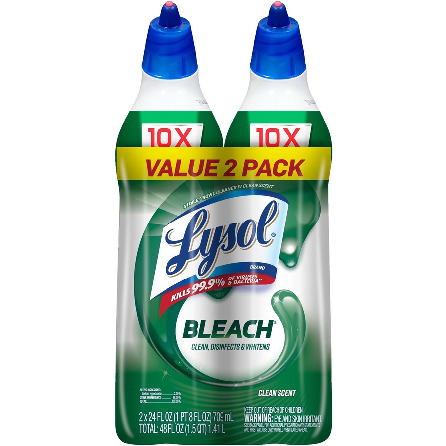 4 Pack - Lysol Bathroom Cleaner Spray, Island Breeze 24 oz 