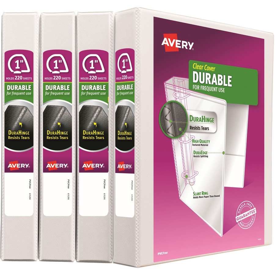 Avery® Durable View 3 Ring Binder - 1 Binder Capacity AVE17575, AVE 17575  - Office Supply Hut