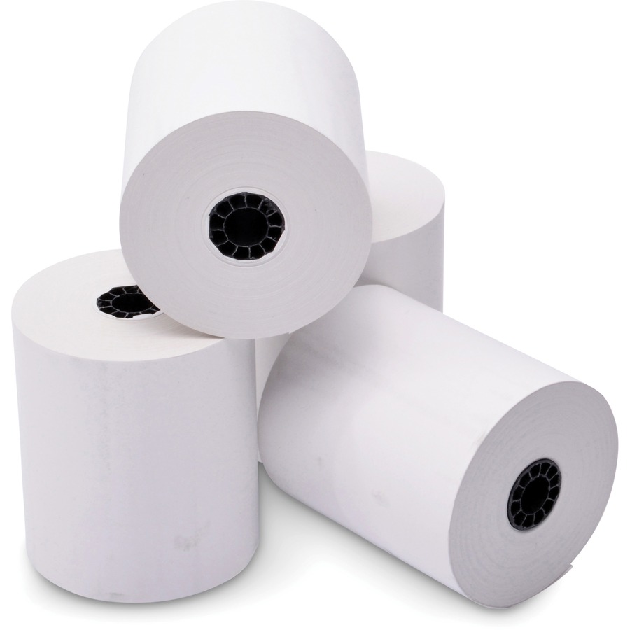 3 1/8 x 230' Yellow BPA-Free Thermal Receipt Paper Rolls (50 Rolls) 