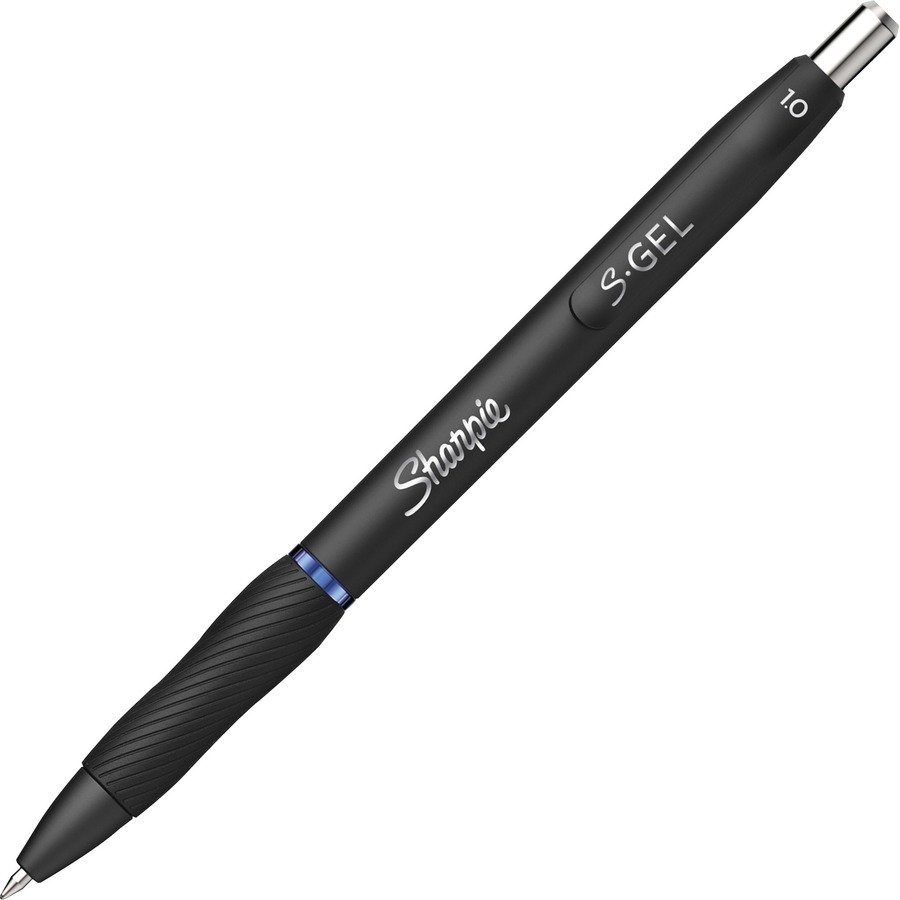 Sharpie S-Gel S-Gel Retractable Gel Pen, Bold 1 mm, Red Ink, Black