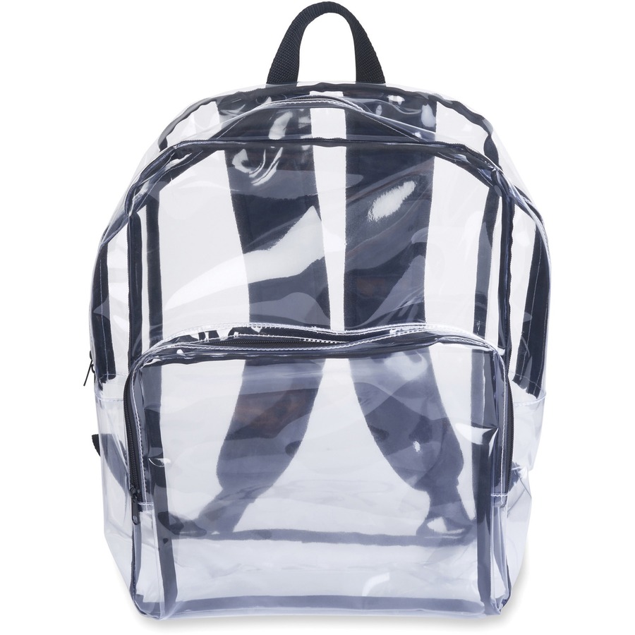 Tatco Carrying Case (Backpack) Notebook - Clear, Black - Vinyl ...