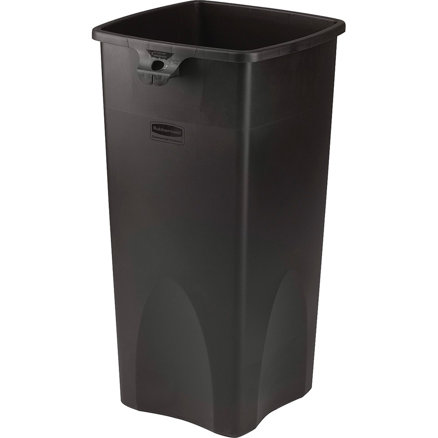 Rubbermaid Commercial Square Brute Rollout Container, 50 gal, Gray