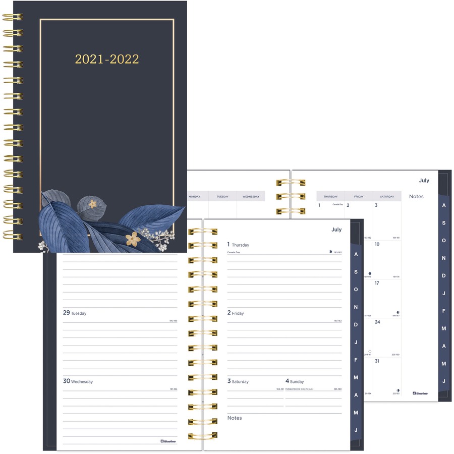 Blueline Rush Academic Year Weekly/Monthly Planner Hard Cover