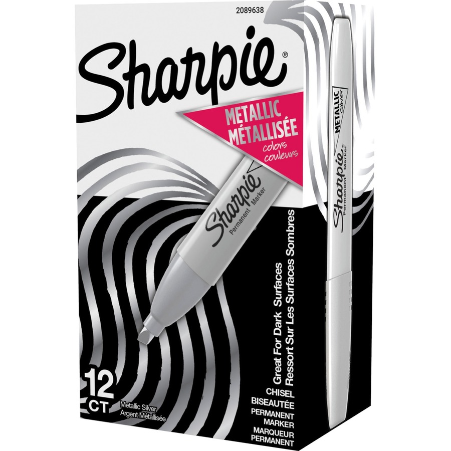 Sharpie Metallic 2-Pack Fine Point Silver Permanent Marker at
