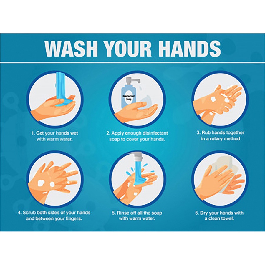 printable wash hands sign for kids