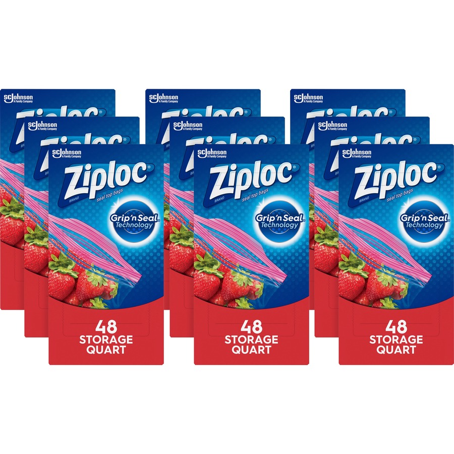 Ziploc® Quart Storage Seal Top Bags - Medium Size - 7