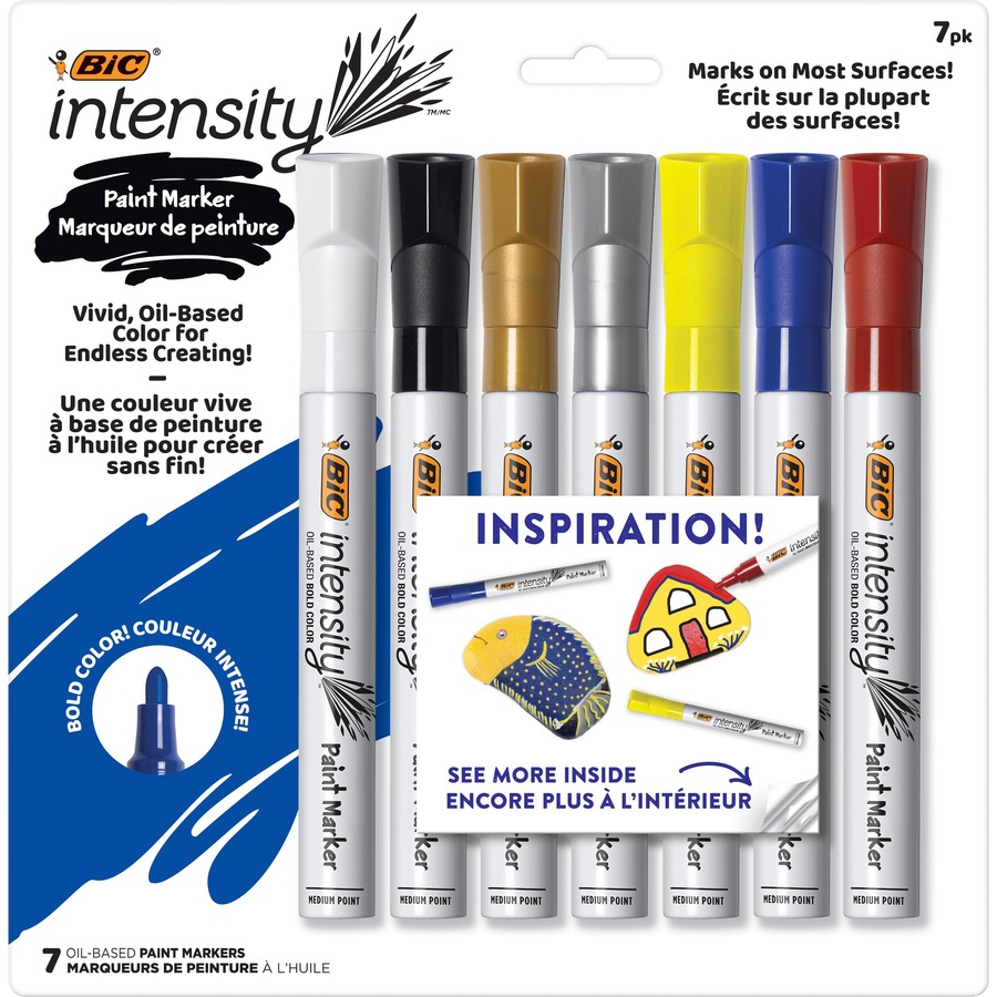 BIC Intensity Paint Marker - Bullet Marker Point Style BICPMPTP71AST, BIC  PMPTP71AST - Office Supply Hut