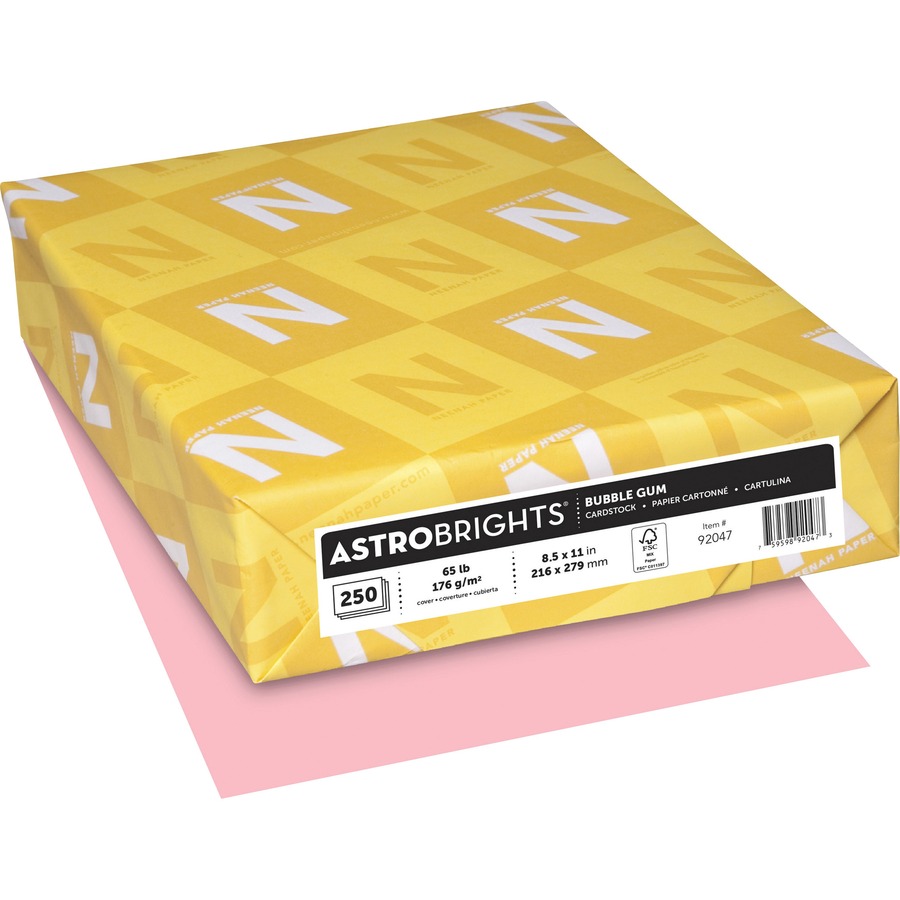 Astrobrights Laser, Inkjet Printable Multipurpose Cardstock Pink