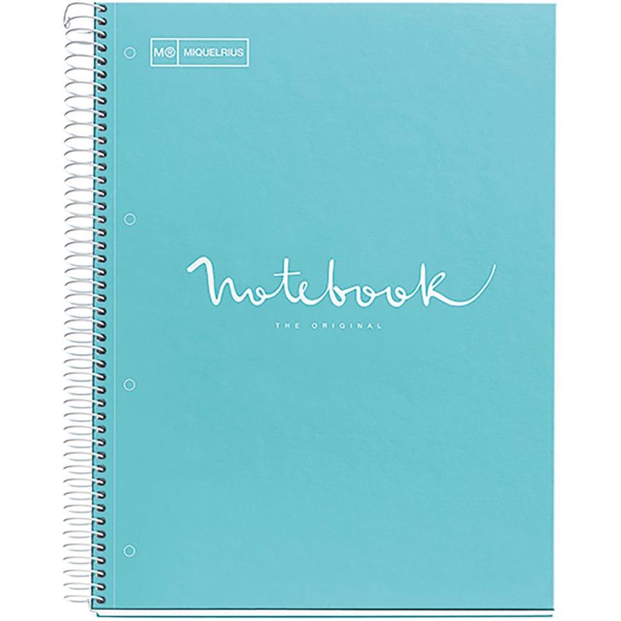 College Ruled Five Subject Spiral Notebook, 3 Hole Punched, Perforated -  Roaring Spring Paper Products