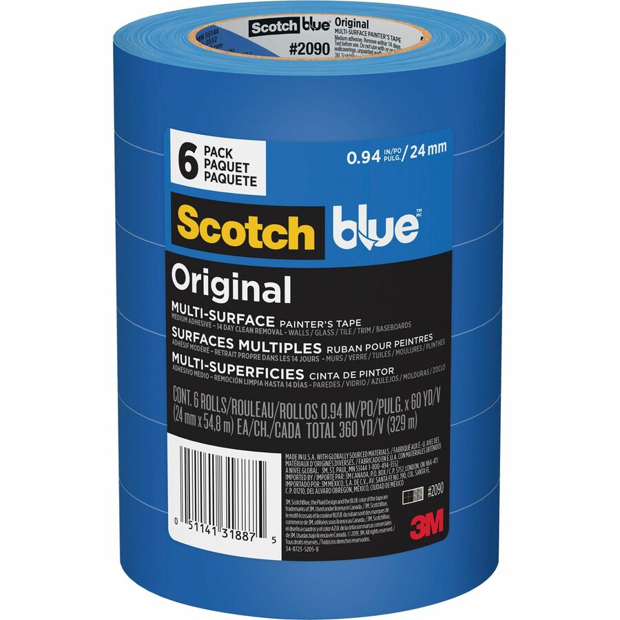 Cinta Masking Tape Azul Scotch-Blue, 48 mm x 54,8 m