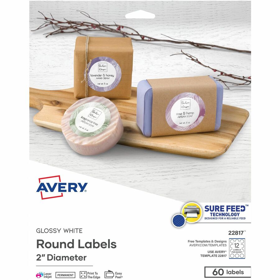 Avery Removable Labels, Rectangular, 0.5 x 0.75 Inches, White, Pack of 525 (6737)