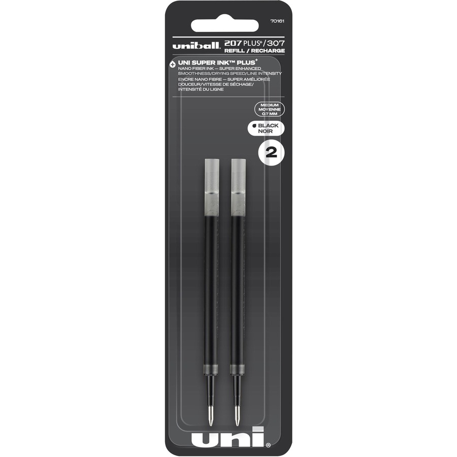uniball 207 Plus+ Retractable Gel Pen, Medium Point, 0.7 mm, Blue Ink, 12  Count 
