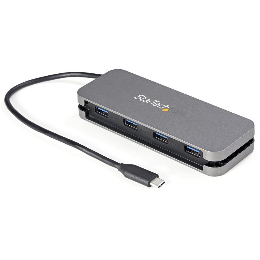StarTech.com 4 Port USB C Hub - 4x USB-A - 5Gbps USB 3.0 Type-C Hub (USB 3.2 /3.2 Gen 1) - Bus Powered - 11 Long Cable w/ Cable Management - Bus Powered