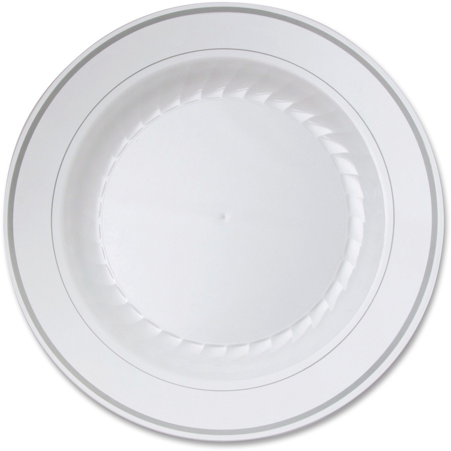 AJM Packaging Uncoated Green Label 9'' Paper Plate Case