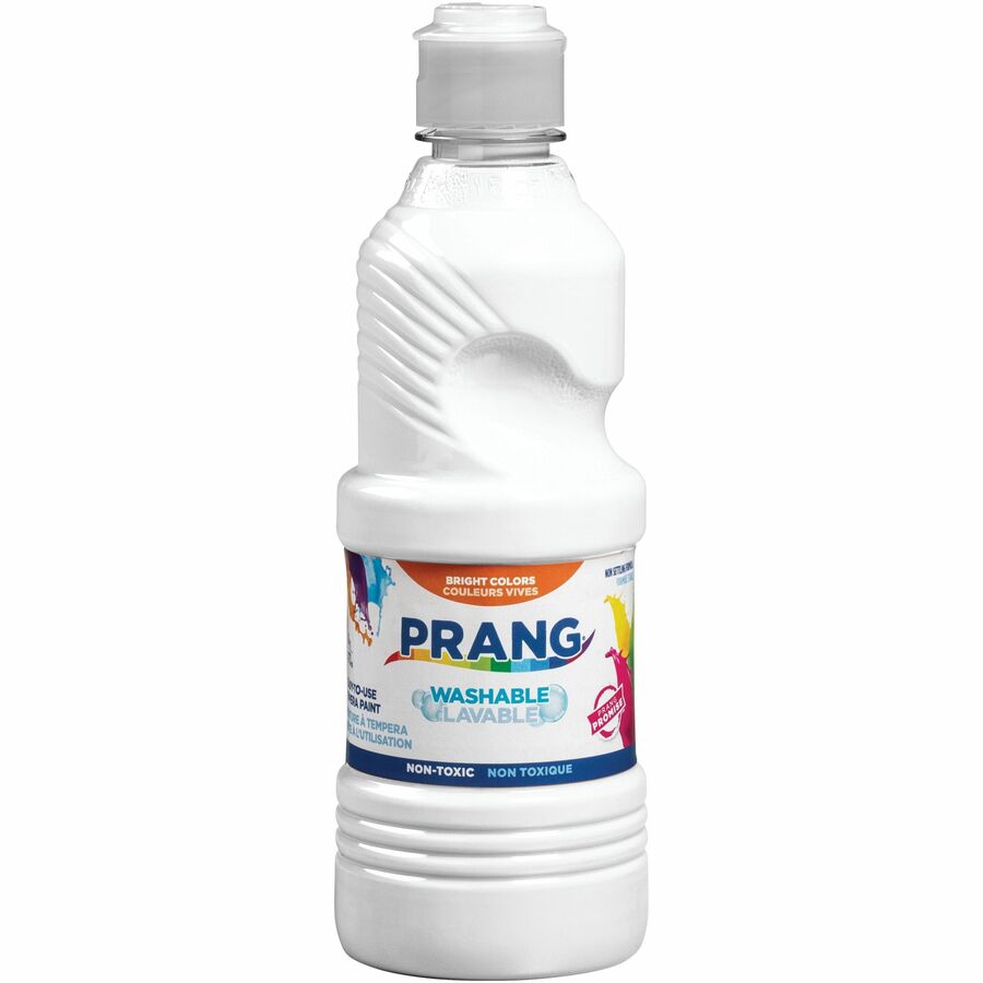 Prang Ready-to-Use Washable Tempera Paint 32 oz Bottle White 10907