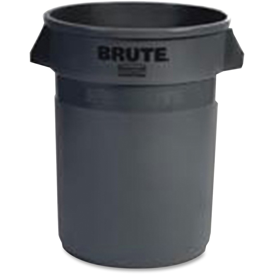 Rubbermaid Commercial Square Brute Rollout Container, 50 gal, Gray