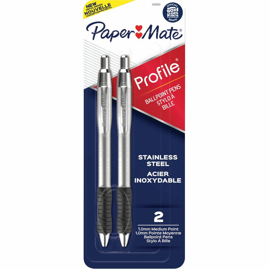  Paper Mate Profile Retractable Ballpoint Pens, Bold