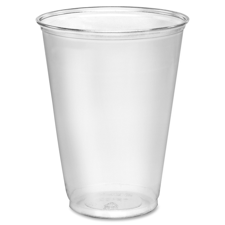 Dixie Squat Cold Cups by GP Pro 50 Pack Clear PETE Plastic Soda