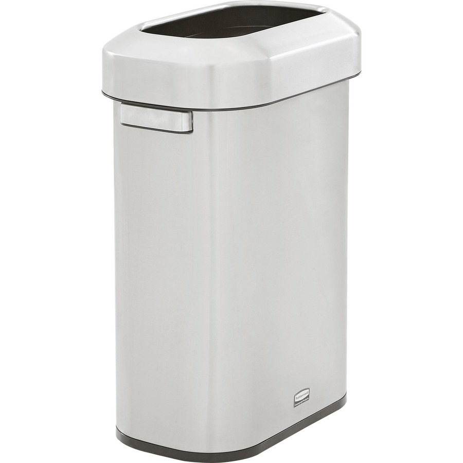 Rubbermaid Commercial Slim Jim 13-gal Step-On Container White