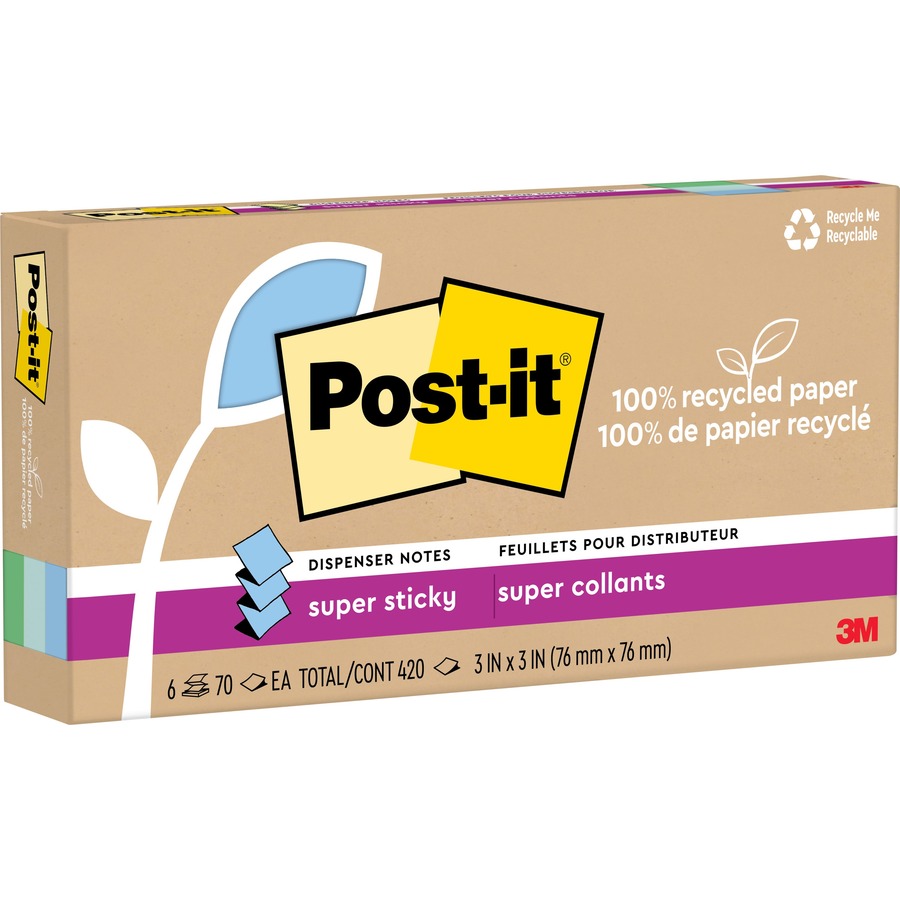 Post-it® Super Sticky Notes - 1680 - 3 x 3 - Square MMM65424SSCP