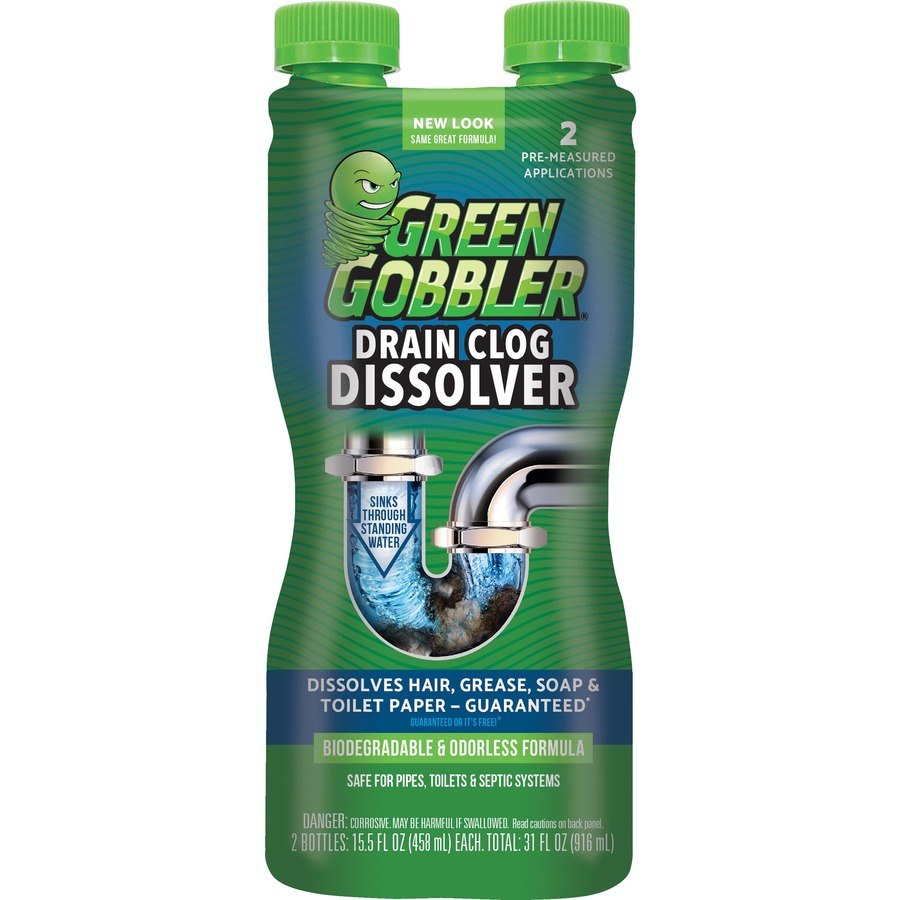 Green Gobbler Liquid Drain Clog Dissolver - 31 fl oz (1 quart