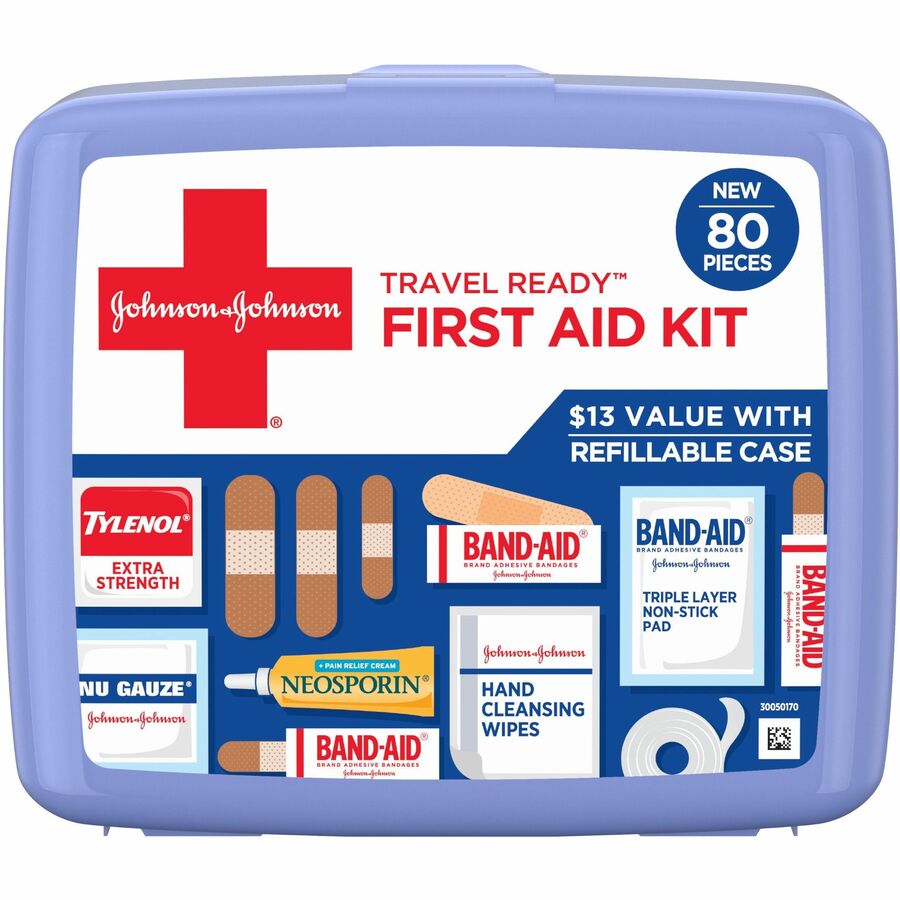 Johnson & Johnson Travel Ready First Aid Kit 202068 | Bulk Office