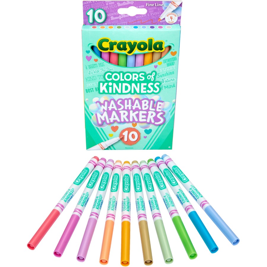 CYO587807 Crayola Colors of Kindness Markers - Fine Marker Point - Multi -  1 Pack