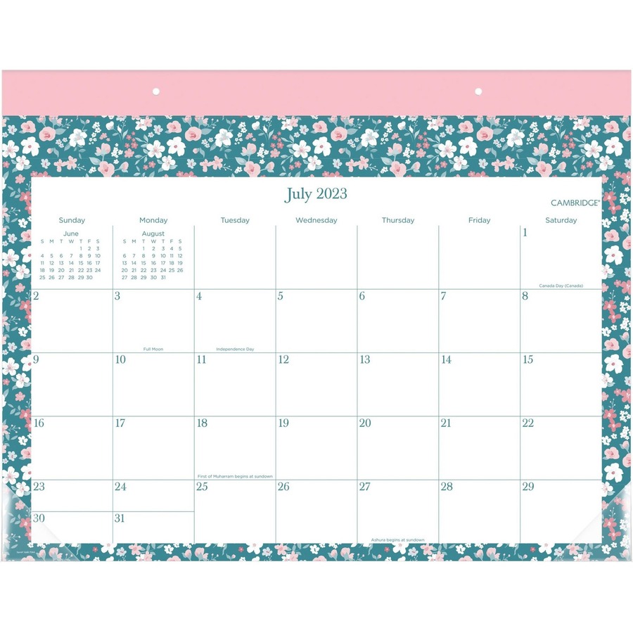 calendario junio y julio