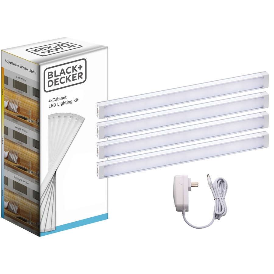 Black & Decker 1-Bar Under-Cabinet LED Lighting, 12 Add-On Bar, Natural Daylight