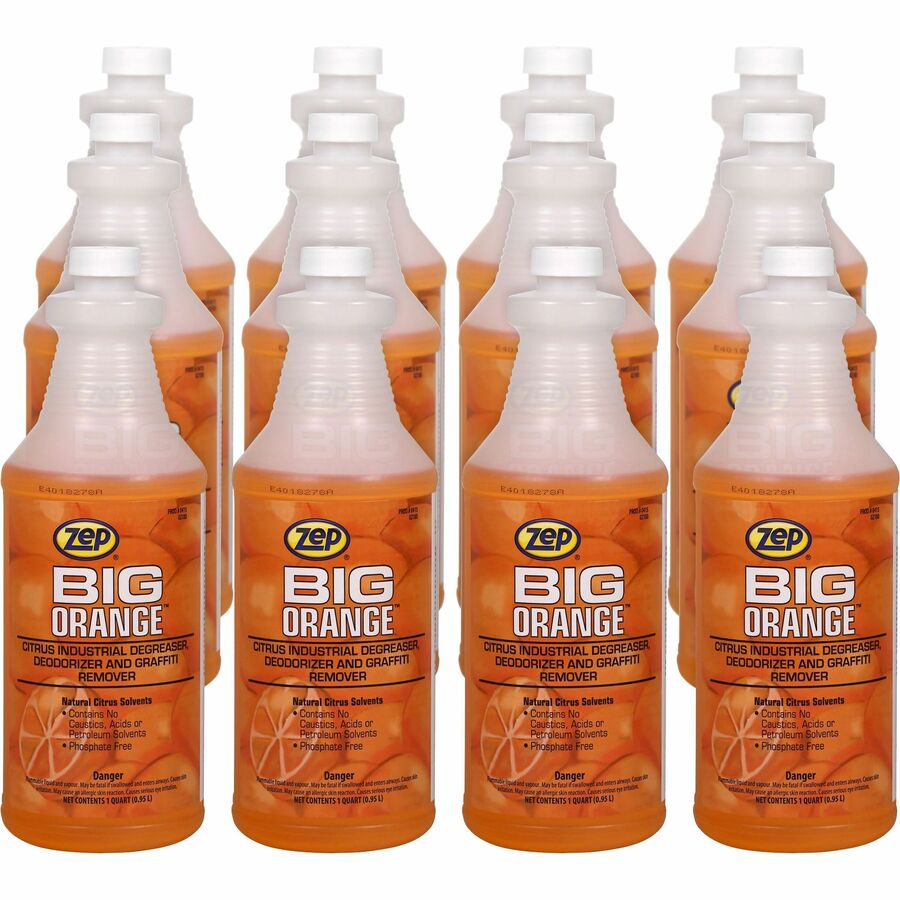 Zep Commercial Big Orange Citrus Industrial Cleaner - Liquid - 32 fl oz (1  quart) - Orange Citrus Scent 
