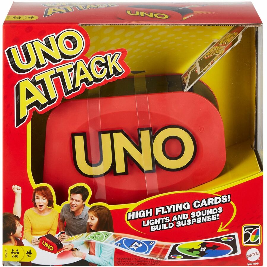 Mattel Game For to - Business Center Blaster Card Family Attack - Inc - UNO Players Adults, Card And 10 Gambling 2 Thomas Game Kids ,