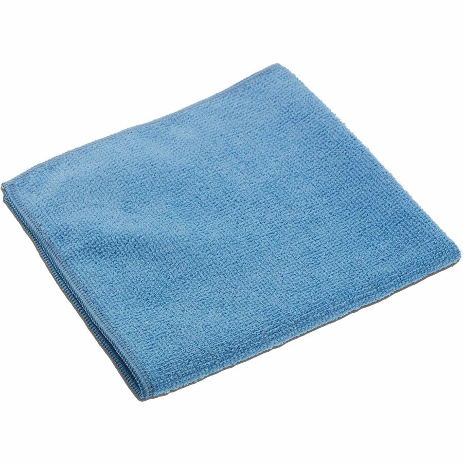 Vileda Professional Breazy Microfiber Cloths - 13.78 Length x 13.78 Width  - 25 / Pack - Washable, Hygienic - Blue - myEliteProducts