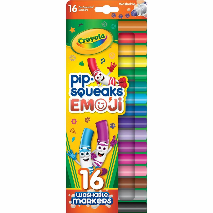 Crayola 588717: PIP Squeaks Marker Stamps – Assorted – 16 / Pack