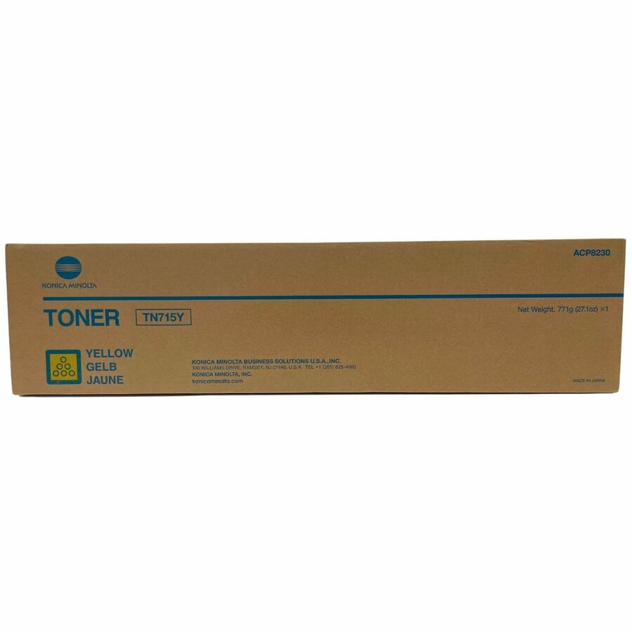Konica Minolta TN-715Y Original Laser Toner Cartridge - Yellow - 1