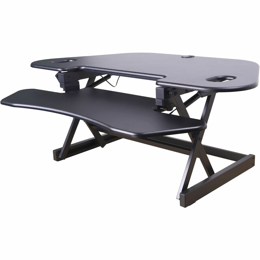 Rocelco CADR-46 Corner Sit-to-Stand Desk Riser - 40 lb Load Capacity ...