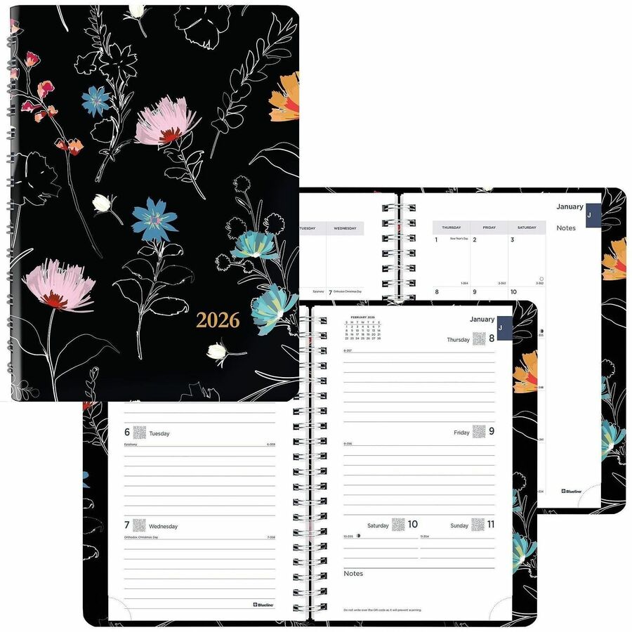 Rediform Essential Weekly/Monthly Planner - Weekly, Monthly - 12 Month ...