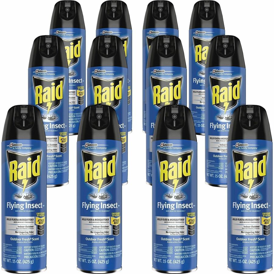 Raid Flying Insect Spray - Spray - Kills Flies, Mosquitoes, Gnats ...