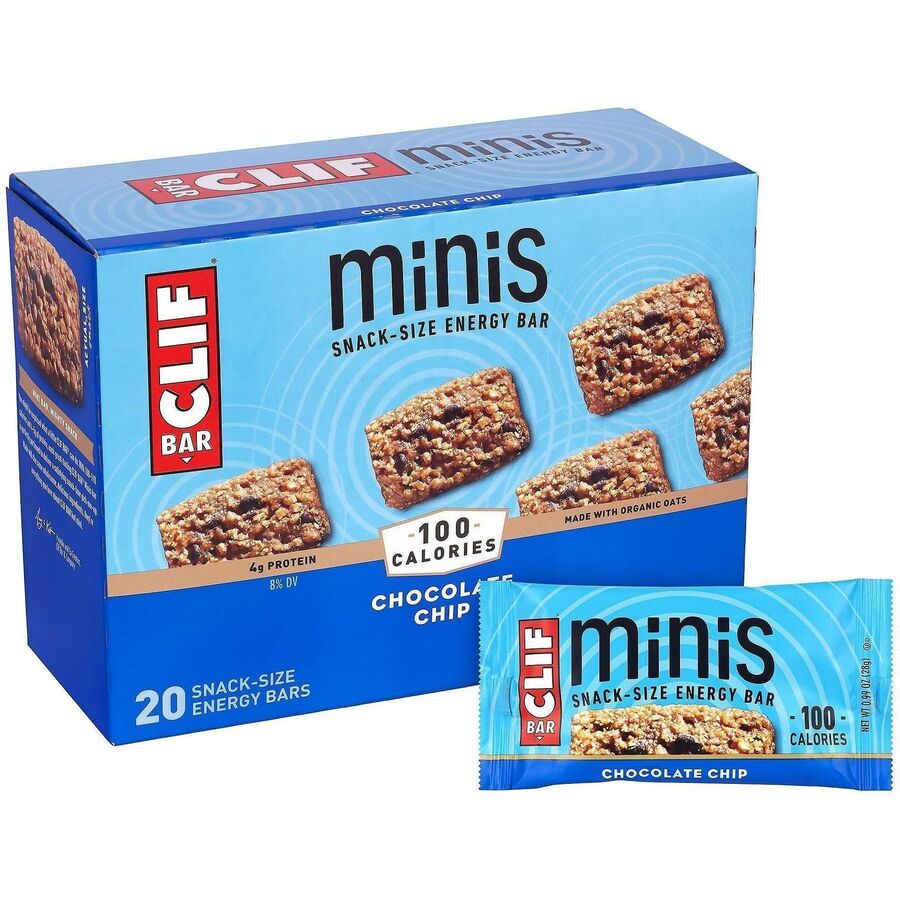 Clif Bar Minis Chocolate Chip - No High Fructose Corn Syrup, No Artificial  Flavor - Chocolate Chip - 20/Box - 1 Carton
