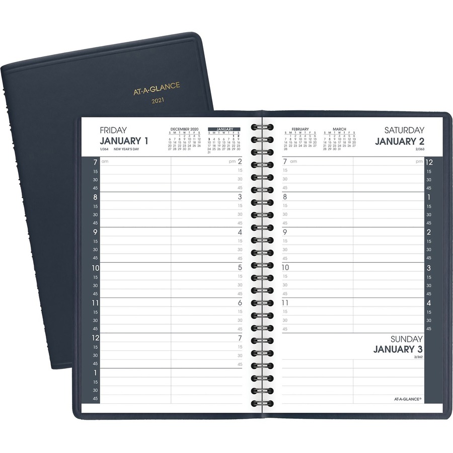 At A Glance Daily Appointment Book Julian Dates Daily 1 Year 