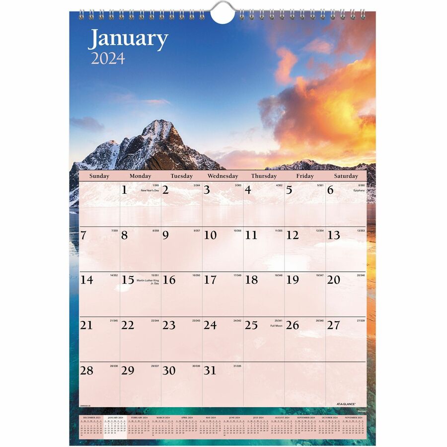At A Glance Scenic Monthly Wall Calendar Monthly 1 Year January 2021 Till December 2021 1 Month Single Page Layout 12 X 17 Sheet Size 1 50 X 1 50