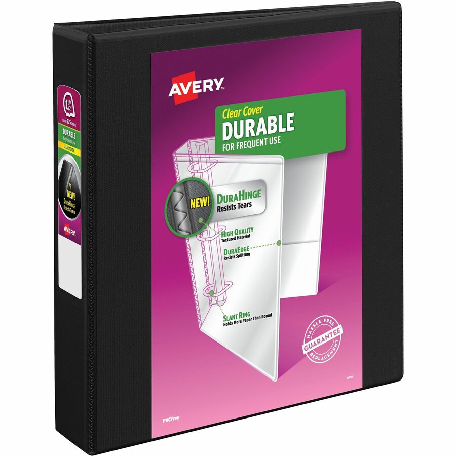 Avery Clear Plastic Sleeves Polypropylene Letter 12/Pack