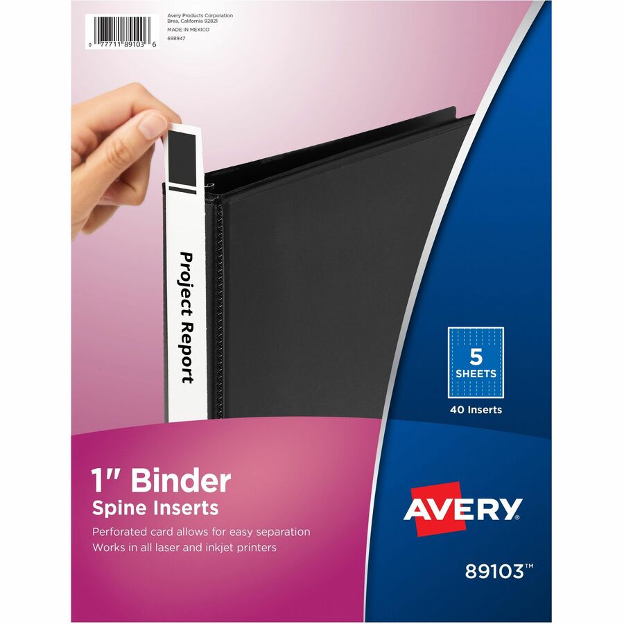 Avery Corner Lock Three Pocket Binder Pockets, 5 Pockets, Clear (75243)