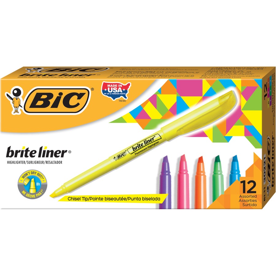 Sharpie Clear View Highlighters 4/Pkg-Yellow, Pink, Orange & Green