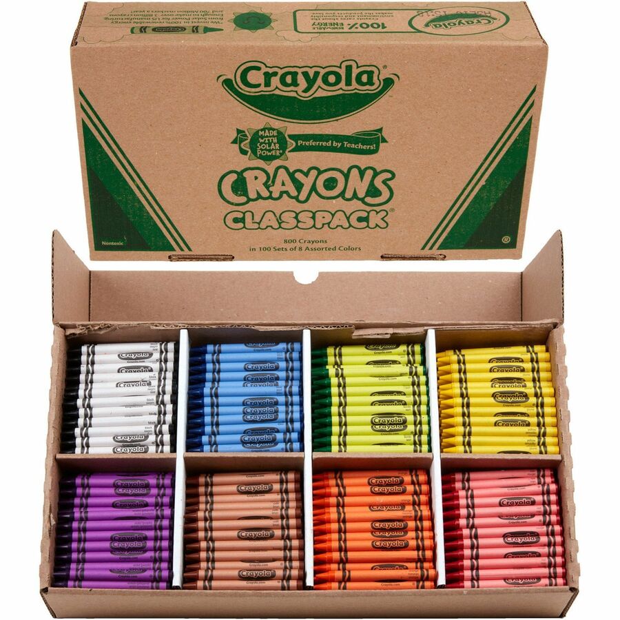 Crayola Crayon Bulk - Red, Yellow, Orange, Green, Blue